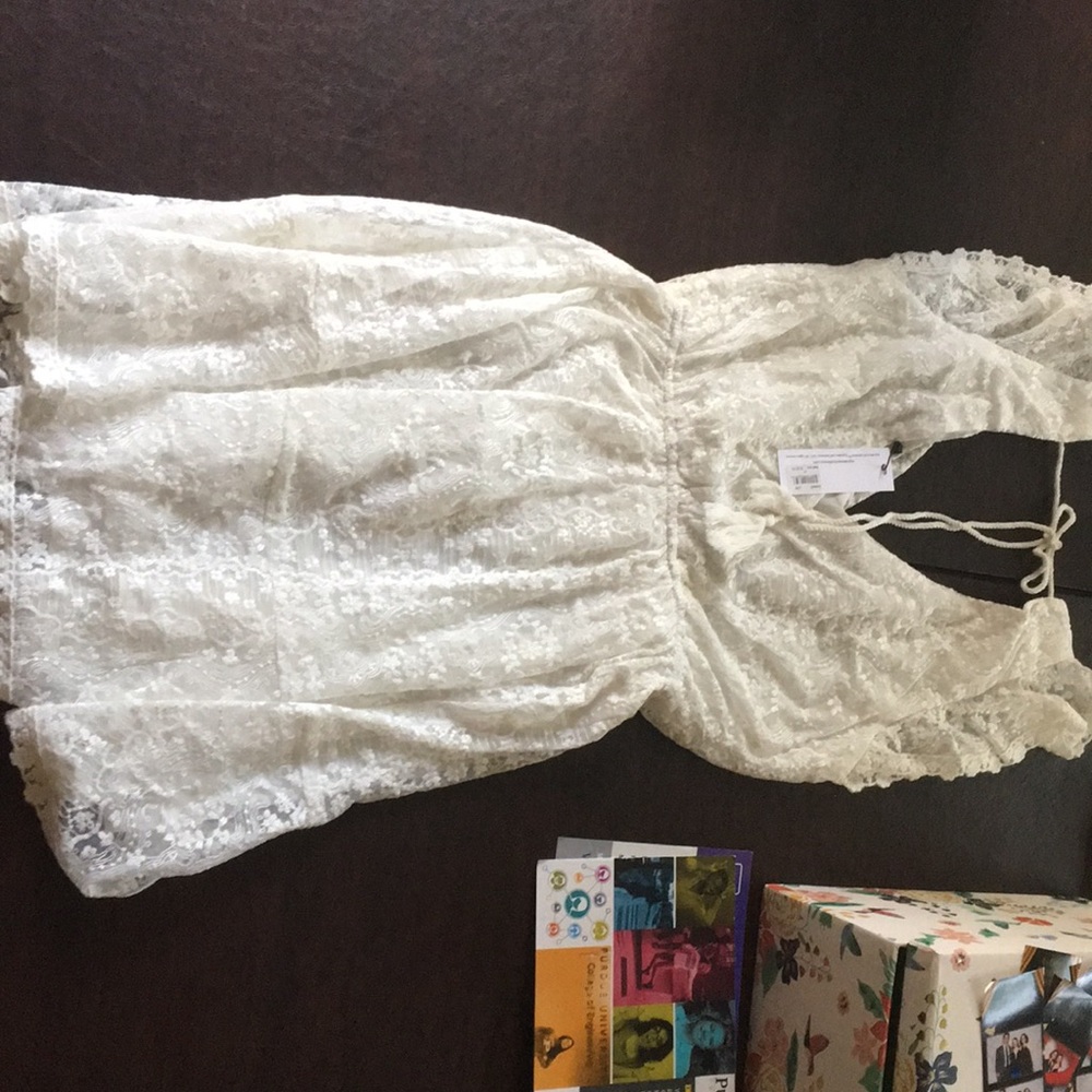 Cupcakes and Cashmere lace mini white dress. NWT - Picture 2 of 2